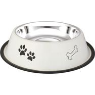 Oripet Pati Kemik Desenli 24 Oz Çelik Kedi Ve Köpek Mama Kabı