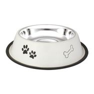 Oripet Pati Kemik Desenli 8 Oz Çelik Kedi Ve Köpek Mama Kabı