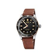 Oris 01 733 7707 4354-07 5 20 45 Divers Sixty Five Kahverengi Deri Erkek Kol Saati