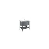 Orka Bastle 65 cm Mat Gri Banyo Dolabı Takımı