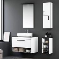 Orka Knidos ORKA5000348 Beyaz 90 cm Banyo Dolabı Takımı