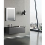 Orka Lisbon 110 cm Mat Beyaz Banyo Dolabı Takımı
