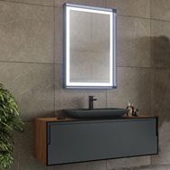 Orka ORKA5000147 Craft Ceviz Antrasit 120 cm Banyo Dolabı Takımı