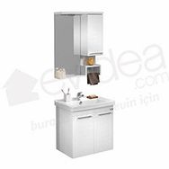 Orka Perge 65 cm Beyaz Banyo Dolabı