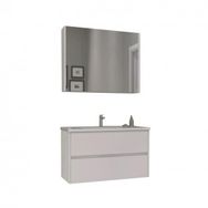 Orka Side 85 cm Mdf Cekmeceli Beyaz Banyo Dolabı Takımı