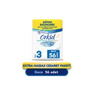 Orkid Ekstra Hassas Cesaret Paketi Gece 56 Adet