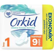Orkid Extra Hassas Koruma Normal 9'lu Hijyenik Ped