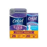 Orkid Platinum Hijyenik Uzun 26'lı - Günlük 20'li Ped