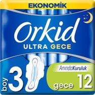 Orkid Ultra Ekonomil Gece Ekstra 12'li Ped