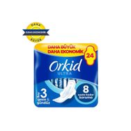 Orkid Ultra Ekstra Dörtlü Paket Gece 24'lü Hijyenik Ped
