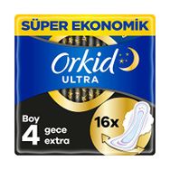Orkid Ultra Extra Gece Extra Boy 4 16'lı Ped
