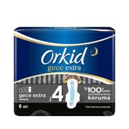 Orkid Ultra Extra Hijyenik Gece Tekli Paket 6x24 Adet Ped