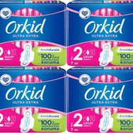 Orkid Ultra Extra Koruma Uzun 7x4 Adet Hijyenik Ped