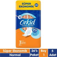 Orkid Ultra Extra Normal 5x26 Adet Hijyenik Ped
