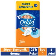 Orkid Ultra Extra Normal 6x26 Adet Hijyenik Ped