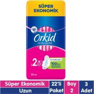Orkid Ultra Extra Uzun 22x3 Adet Hijyenik Ped