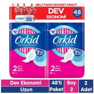 Orkid Ultra Extra Uzun 2x48 Cesaret Paketi Hijyenik Ped