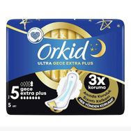 Orkid Ultra Gece Ekstra Plus 5'li Hijyenik Ped