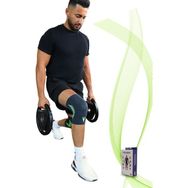 Orthofarma Gri Yeşil Ortopedik Medikal Koruyucu Elastik Spor Dizlik Seti