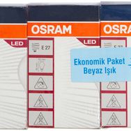 Osram 470 LM E27 Beyaz Işık 3'lü Led Ampul