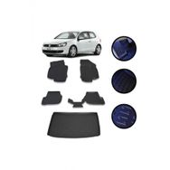 OtoLine Golf 5-6 2003-2012 Arasi 4D Havuzlu Oto Paspas Ve Bagaj Set