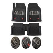 OtoLine Jeep Cherokee 1999-2007 Krom Gümüş 4D Ekstra Kanallı Havuzlu Paspas Seti