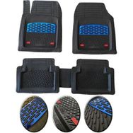 OtoLine Jeep Commander 2006-2010 Krom Mavi 4D Ekstra Kanallı Havuzlu Paspas Seti