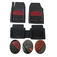 OtoLine Volkswagen Polo 1995 2001 6N2 Tek Kapı Krom Kırmızı 4D Ekstra Kanallı Havuzlu Paspas Seti