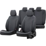 Otom Audi Q7 2005-2015 Tokyo Design Deri Siyah - Beyaz Özel Üretim Oto Koltuk Kılıfı