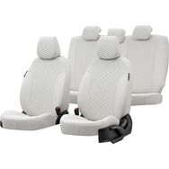 Otom Citroen C1 2006-2014 Özel Üretim Tokyo Design Deri Fildişi Oto Koltuk Kılıfı