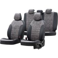 Otom Fiat 500 L 2013-2018 Özel Üretim Milano Design Füme - Siyah Oto Koltuk Kılıfı