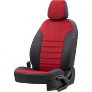 Otom Fiat Albea 2002-2012 Özel Üretim London Design Kırmızı - Siyah Oto Koltuk Kılıfı