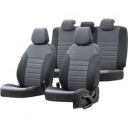 Otom Fiat Doblo 2001-2006 Özel Üretim New York Design Füme - Siyah Oto Koltuk Kılıfı