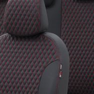 Otom Ford Focus 1998-2004 Özel Üretim Amsterdam Design Deri Siyah - Kırmızı Oto Koltuk Kılıfı