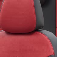 Otom Hyundai Getz 2002-2011 Özel Üretim New York Design Kırmızı - Siyah Oto Koltuk Kılıfı