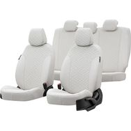 Otom Mitsubishi L-200 1996-2005 Özel Üretim Tokyo Design Deri Fildişi Oto Koltuk Kılıfı