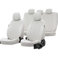 Otom Mitsubishi Outlander 2012-2018 Özel Üretim Tokyo Design Deri Fildişi Oto Koltuk Kılıfı