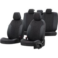 Otom Opel Astra F 1992-1998 Özel Üretim Amsterdam Design Tay Tüyü Siyah - Beyaz Oto Koltuk Kılıfı