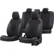 Otom Opel Astra F 1992-1998 Özel Üretim Madrid Design Tay Tüyü Siyah - Beyaz Oto Koltuk Kılıfı