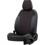 Otom Opel Corsa C 2001-2006 Özel Üretim Madrid Design Tay Tüyü Kırmızı - Siyah Oto Koltuk Kılıfı