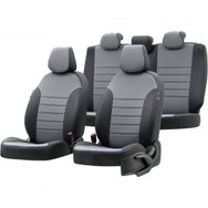 Otom Seat Alhambra 1996-2010 Özel Üretim Paris Design Gri - Siyah Oto Koltuk Kılıfı