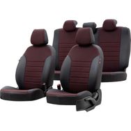 Otom Seat Alhambra 1996-2010 Özel Üretim Paris Design Kırmızı - Siyah Oto Koltuk Kılıfı