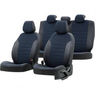 Otom Skoda Roomster 2007-2014 Özel Üretim Paris Design Mavi - Siyah Oto Koltuk Kılıfı