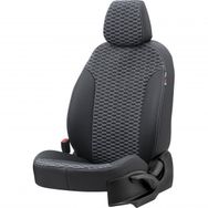 Otom Suzuki Swift 2004-2010 Özel Üretim Tokyo Design Deri Siyah - Beyaz Oto Koltuk Kılıfı