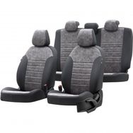 Otom Toyota Yaris 2005-2011 Özel Üretim Milano Design Füme - Siyah Oto Koltuk Kılıfı