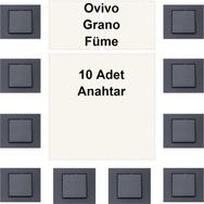Ovivo Grano 10 Adet Füme Anahtar