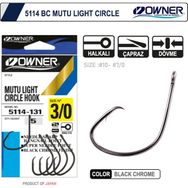 Owner 5114 Mutu Light Black Chrome Japon İğne