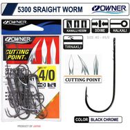 Owner 5300 2 Straight Shank Black Chrome İğne