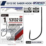 Owner 53132 Saber Hook Black Chrome Japon İğne