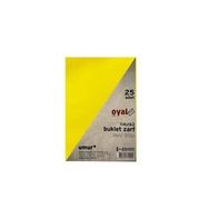 Oyal 11.4x16.2 cm 80 gr Sarı Silikonlu Buklet Zarf